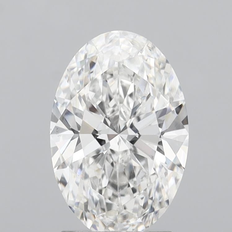 2.50 Carat Oval Shaped, Ideal Cut, E Color, VVS2 Clarity, IGI Certified Lab Grown Diamond