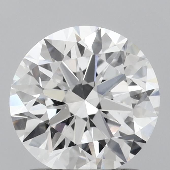 1.29 Carat Round Shaped, Very Good Cut, D Color, VVS2 Clarity, IGI Certified Lab Grown Diamond