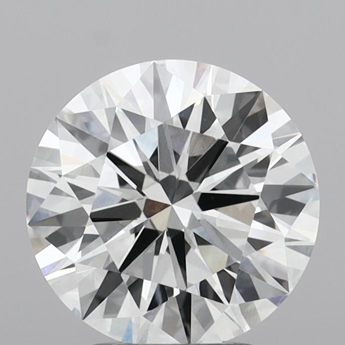 3.08 Carat Round Shaped, Ideal Cut, E Color, VVS2 Clarity, IGI Certified Lab Grown Diamond