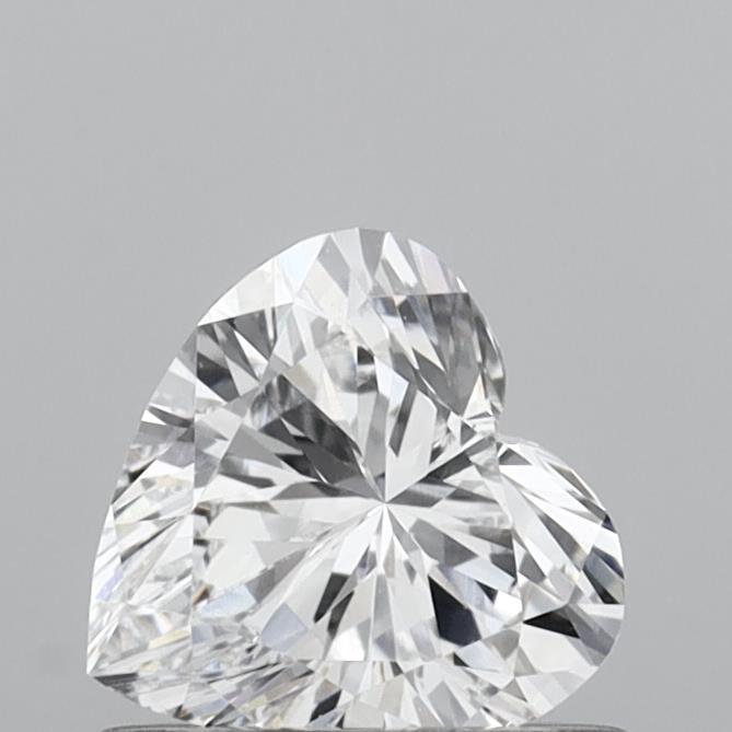 0.57 Carat Heart Shaped, D Color, VS1 Clarity, IGI Certified Lab Grown Diamond