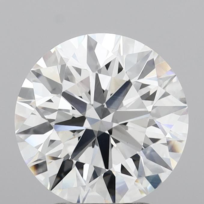 3.08 Carat Round Shaped, Ideal Cut, E Color, VVS2 Clarity, IGI Certified Lab Grown Diamond