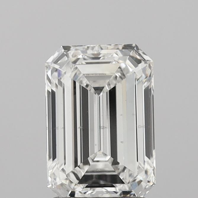 1.91 Carat Emerald Shaped, Ideal Cut, E Color, VS2 Clarity, IGI Certified Lab Grown Diamond