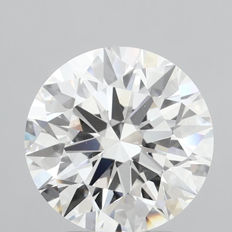 2.57 Carat Round Shaped, Ideal Cut, E Color, VS1 Clarity, IGI Certified Lab Grown Diamond
