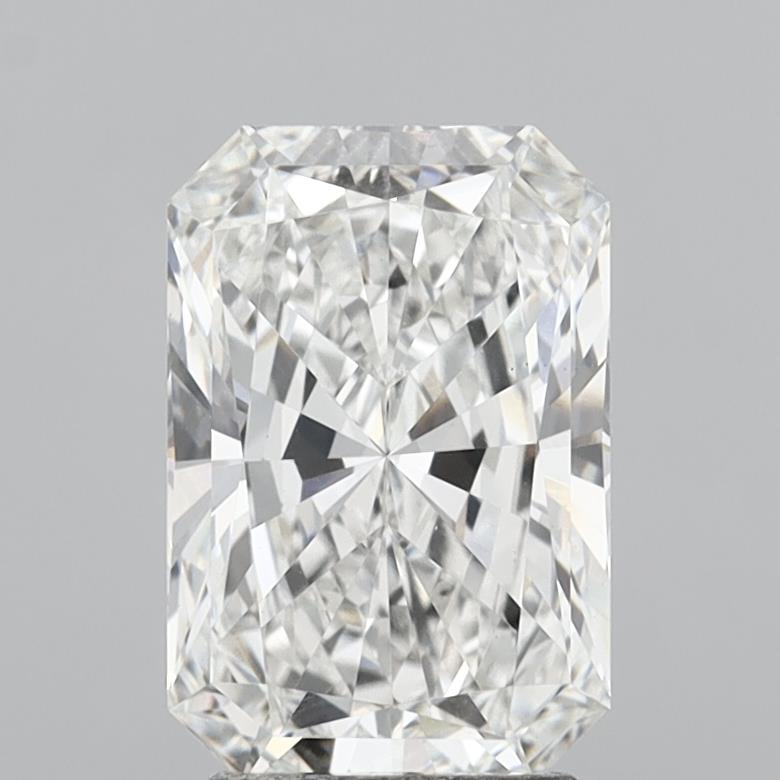 3.07 Carat Radiant Shaped, Ideal Cut, F Color, VS1 Clarity, IGI Certified Lab Grown Diamond