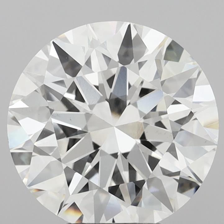 5.08 Carat Round Shaped, Excellent Cut, E Color, VVS2 Clarity, IGI Certified Lab Grown Diamond