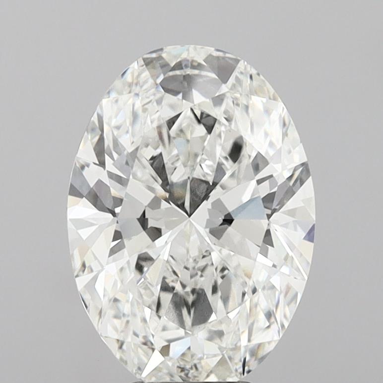 6.09 Carat Oval Shaped, Ideal Cut, F Color, VVS2 Clarity, IGI Certified Lab Grown Diamond