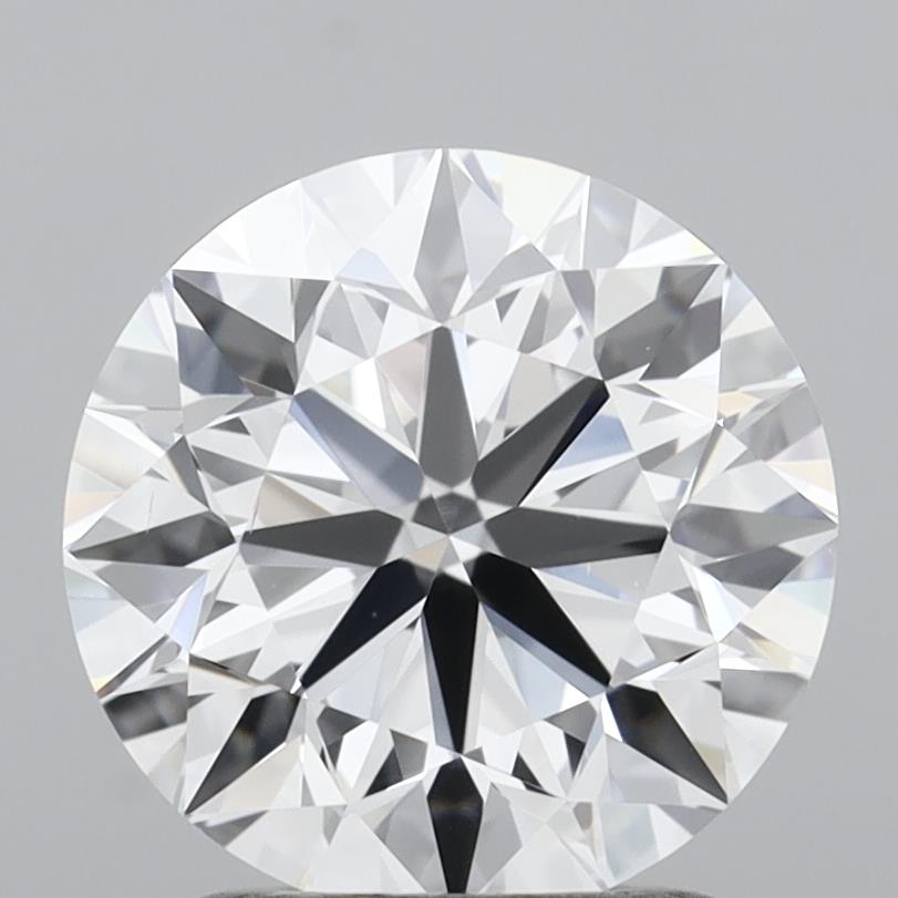 1.94 Carat Round Shaped, Excellent Cut, D Color, VS2 Clarity, IGI Certified Lab Grown Diamond