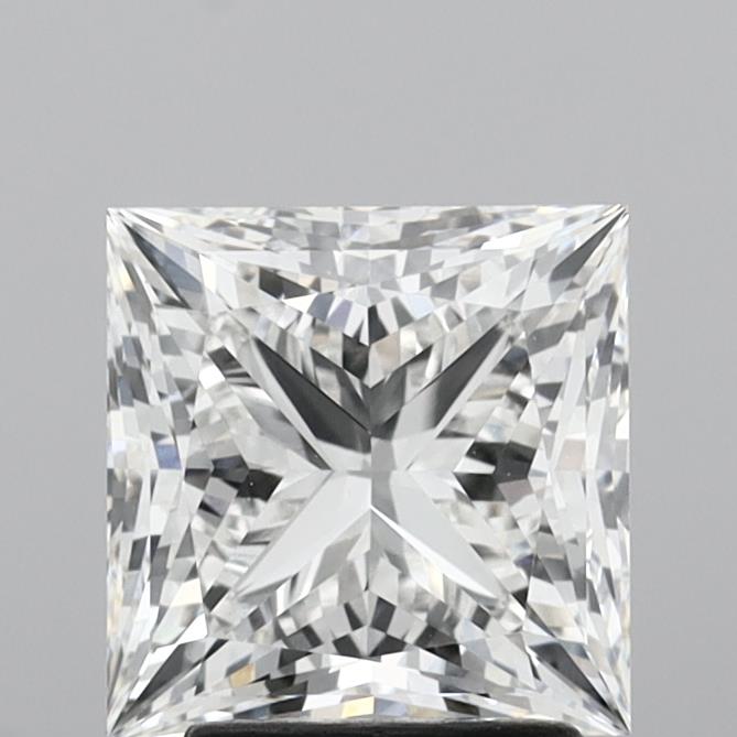 3.04 Carat Princess Shaped, Ideal Cut, E Color, VVS2 Clarity, IGI Certified Lab Grown Diamond