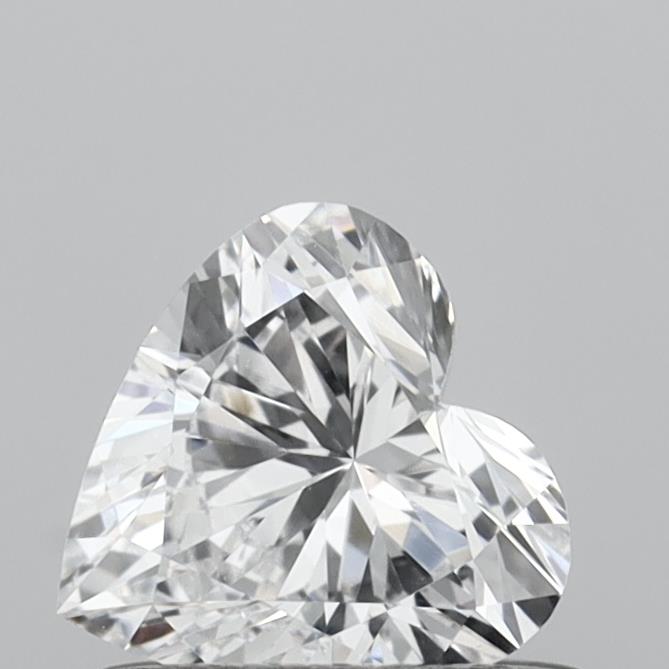 0.53 Carat Heart Shaped, Very Good Cut, D Color, VS1 Clarity, IGI Certified Lab Grown Diamond