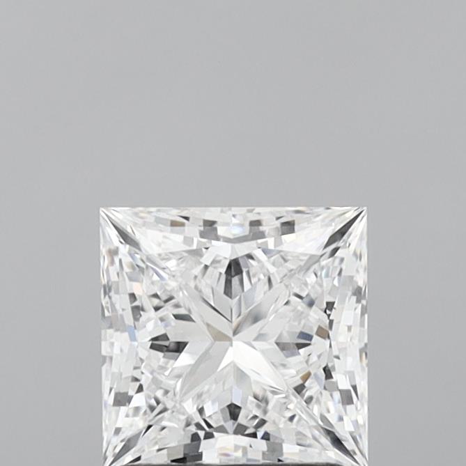 1.49 Carat Princess Shaped, Ideal Cut, D Color, VVS2 Clarity, IGI Certified Lab Grown Diamond