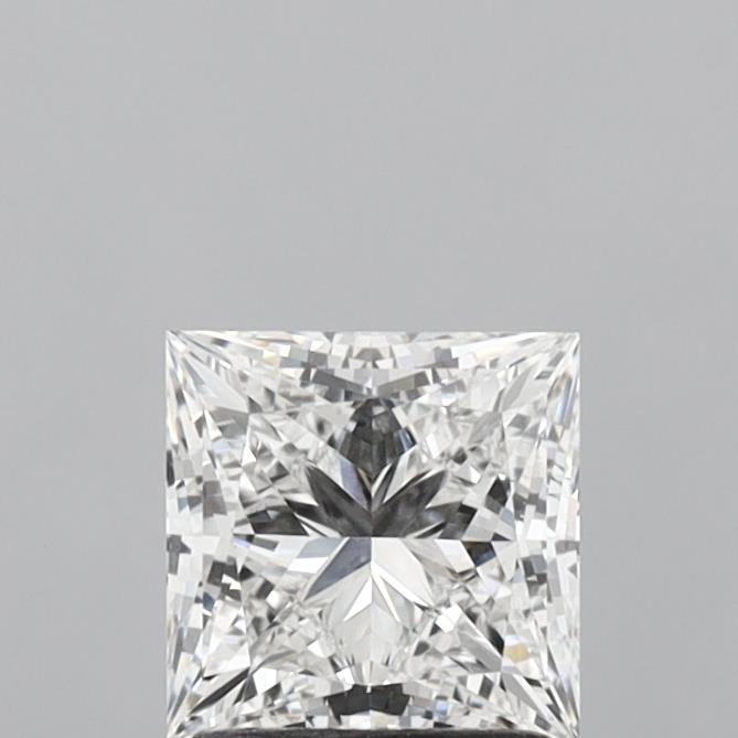 1.43 Carat Princess Shaped, Ideal Cut, E Color, VS1 Clarity, IGI Certified Lab Grown Diamond