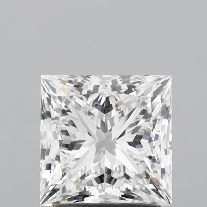 1.96 Carat Princess Shaped, Ideal Cut, E Color, VVS2 Clarity, IGI Certified Lab Grown Diamond
