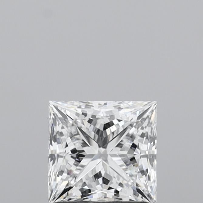 1.06 Carat Princess Shaped, Ideal Cut, D Color, VS1 Clarity, IGI Certified Lab Grown Diamond