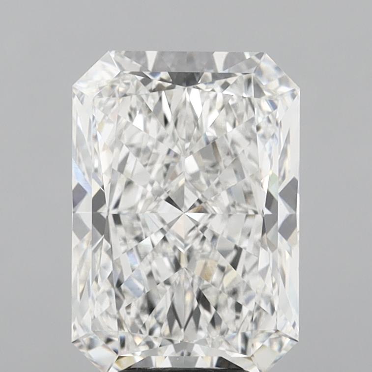 6.04 Carat Radiant Shaped, Ideal Cut, E Color, VVS2 Clarity, IGI Certified Lab Grown Diamond