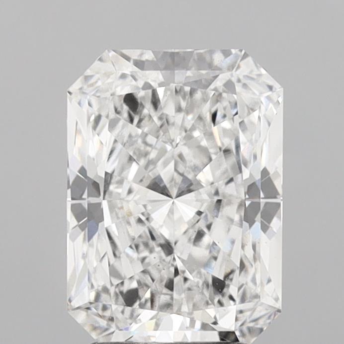 2.69 Carat Radiant Shaped, Ideal Cut, E Color, VS2 Clarity, IGI Certified Lab Grown Diamond
