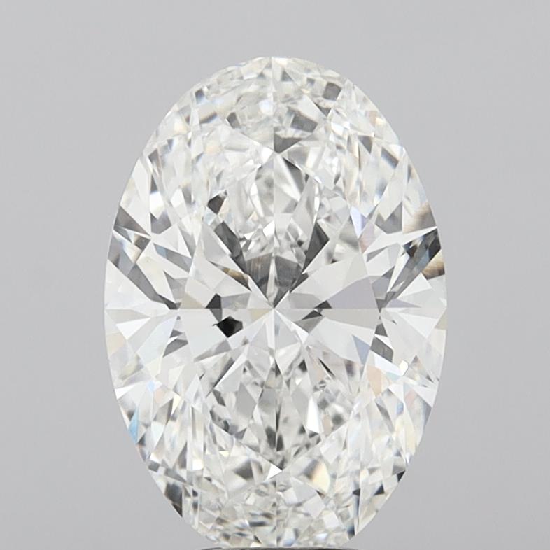 6.06 Carat Oval Shaped, Ideal Cut, F Color, VVS2 Clarity, IGI Certified Lab Grown Diamond