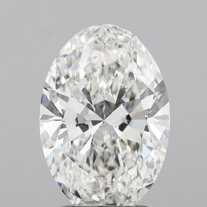 2.08 Carat Oval Shaped, Ideal Cut, G Color, VVS2 Clarity, IGI Certified Lab Grown Diamond