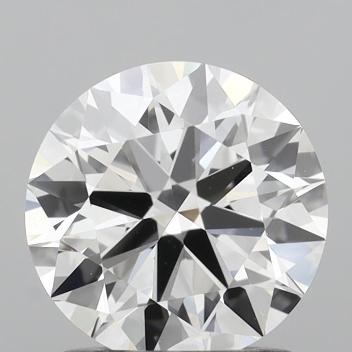 1.22 Carat Round Shaped, Ideal Cut, D Color, VVS2 Clarity, IGI Certified Lab Grown Diamond