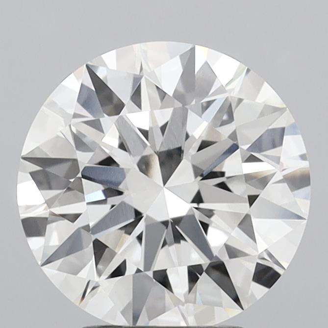 3.07 Carat Round Shaped, Ideal Cut, F Color, VVS2 Clarity, IGI Certified Lab Grown Diamond