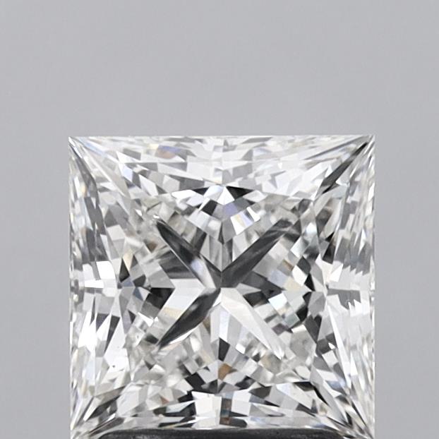 1.92 Carat Princess Shaped, Ideal Cut, F Color, VS1 Clarity, IGI Certified Lab Grown Diamond