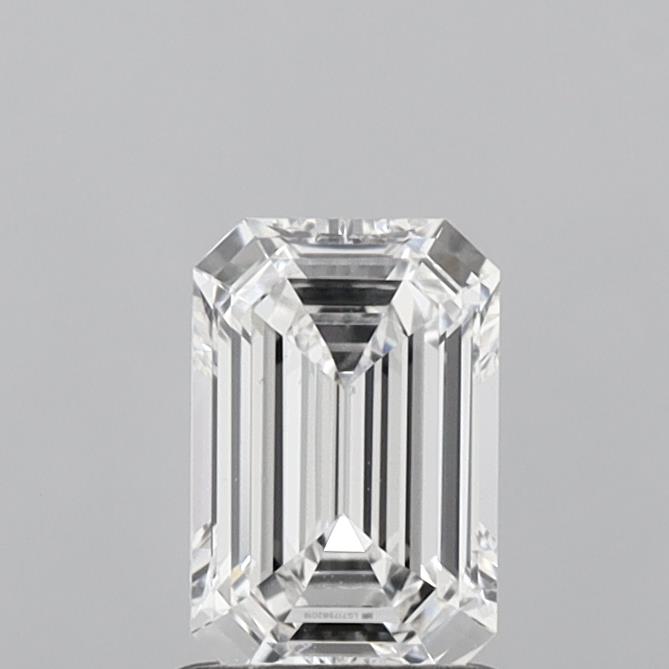 1.11 Carat Emerald Shaped, Ideal Cut, D Color, VS1 Clarity, IGI Certified Lab Grown Diamond