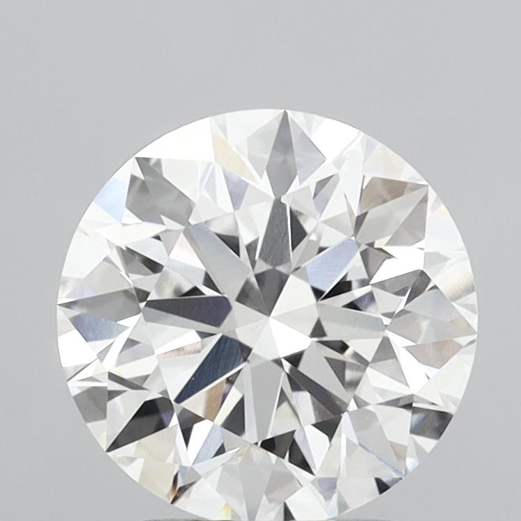 2.53 Carat Round Shaped, Ideal Cut, D Color, VVS2 Clarity, IGI Certified Lab Grown Diamond