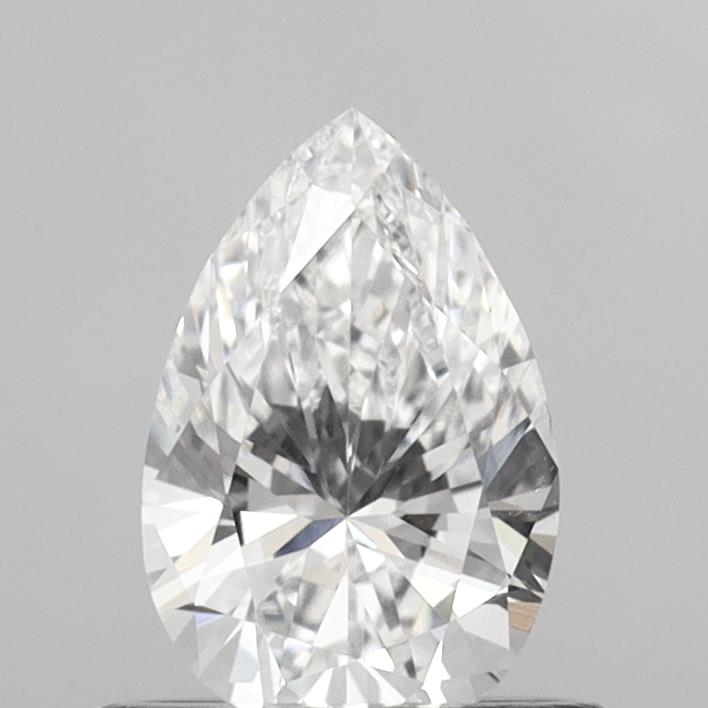 0.65 Carat Pear Shaped, D Color, VVS2 Clarity, IGI Certified Lab Grown Diamond