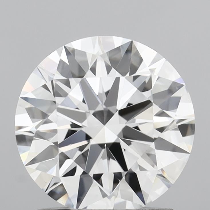 1.24 Carat Round Shaped, Ideal Cut, D Color, VVS2 Clarity, IGI Certified Lab Grown Diamond