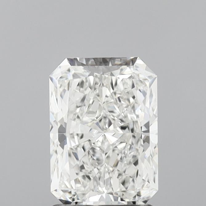 1.52 Carat Radiant Shaped, Excellent Cut, G Color, VVS2 Clarity, IGI Certified Lab Grown Diamond