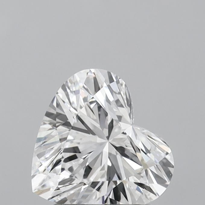 1.42 Carat Heart Shaped, Ideal Cut, D Color, VVS1 Clarity, IGI Certified Lab Grown Diamond