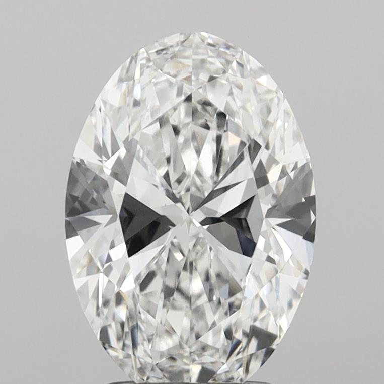 2.09 Carat Oval Shaped, Ideal Cut, E Color, VVS2 Clarity, IGI Certified Lab Grown Diamond