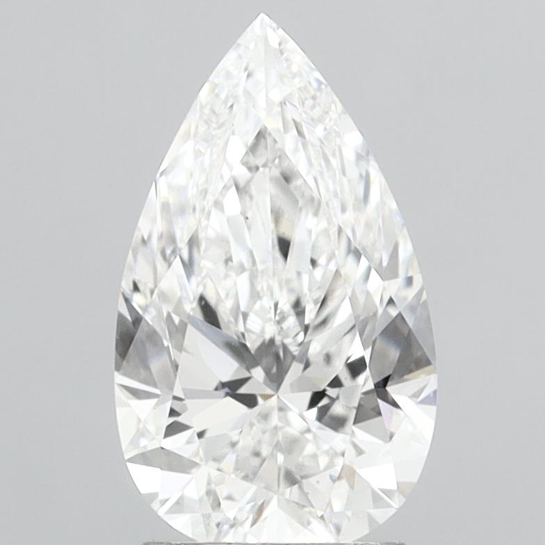 2.50 Carat Pear Shaped, Excellent Cut, E Color, VS1 Clarity, IGI Certified Lab Grown Diamond