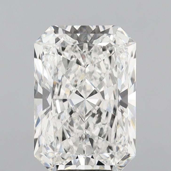 6.01 Carat Radiant Shaped, Ideal Cut, E Color, VVS2 Clarity, IGI Certified Lab Grown Diamond