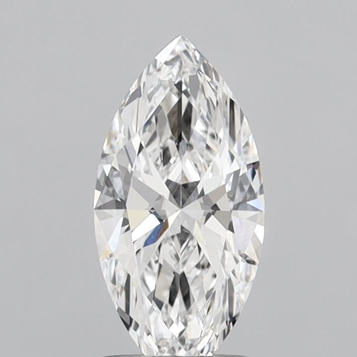 1.10 Carat Marquise Shaped, Ideal Cut, D Color, VVS2 Clarity, IGI Certified Lab Grown Diamond