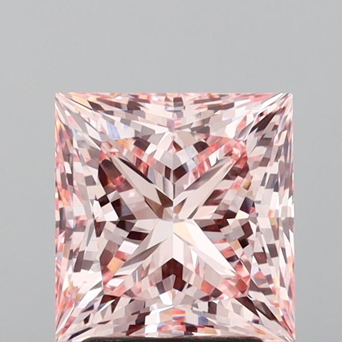 3.03 Carat Princess Shaped, Excellent Cut, VS1 Clarity, IGI Certified Lab Grown Diamond