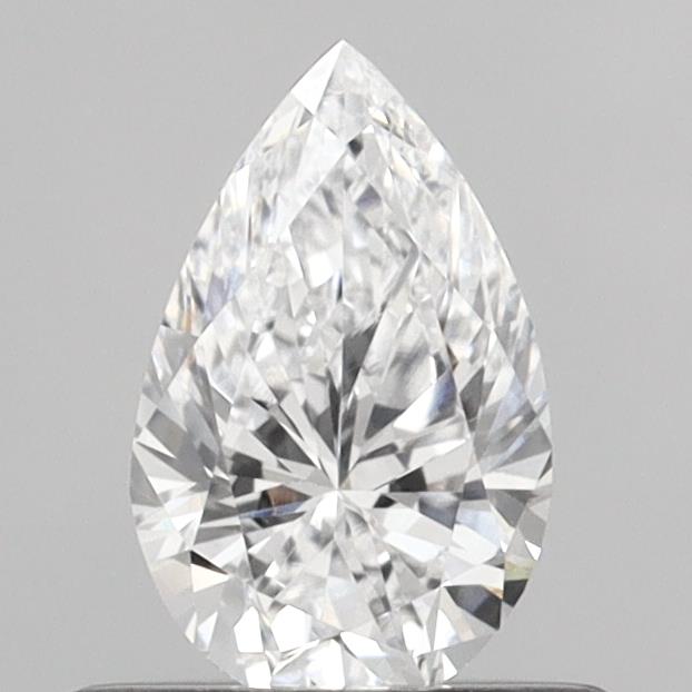 0.54 Carat Pear Shaped, D Color, VVS2 Clarity, IGI Certified Lab Grown Diamond