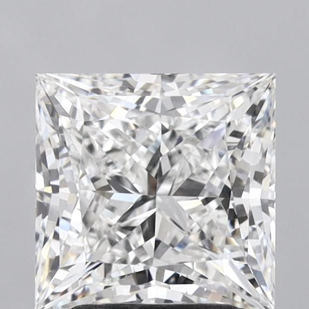 2.70 Carat Princess Shaped, Excellent Cut, E Color, VVS2 Clarity, IGI Certified Lab Grown Diamond