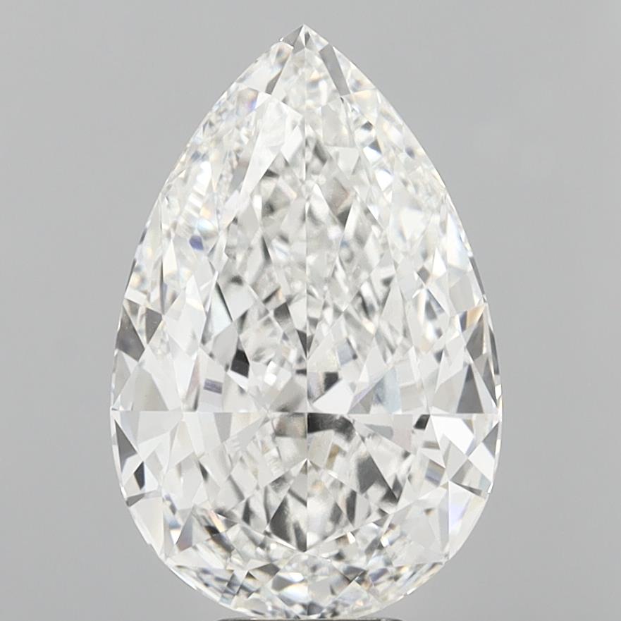 10.07 Carat Pear Shaped, Ideal Cut, F Color, VVS2 Clarity, IGI Certified Lab Grown Diamond