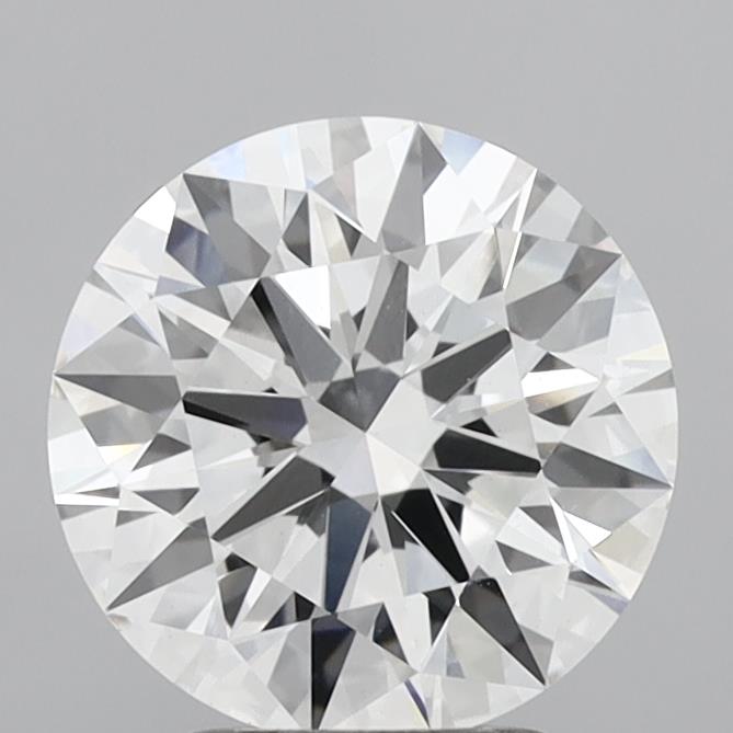 3.03 Carat Round Shaped, Ideal Cut, E Color, VVS2 Clarity, IGI Certified Lab Grown Diamond