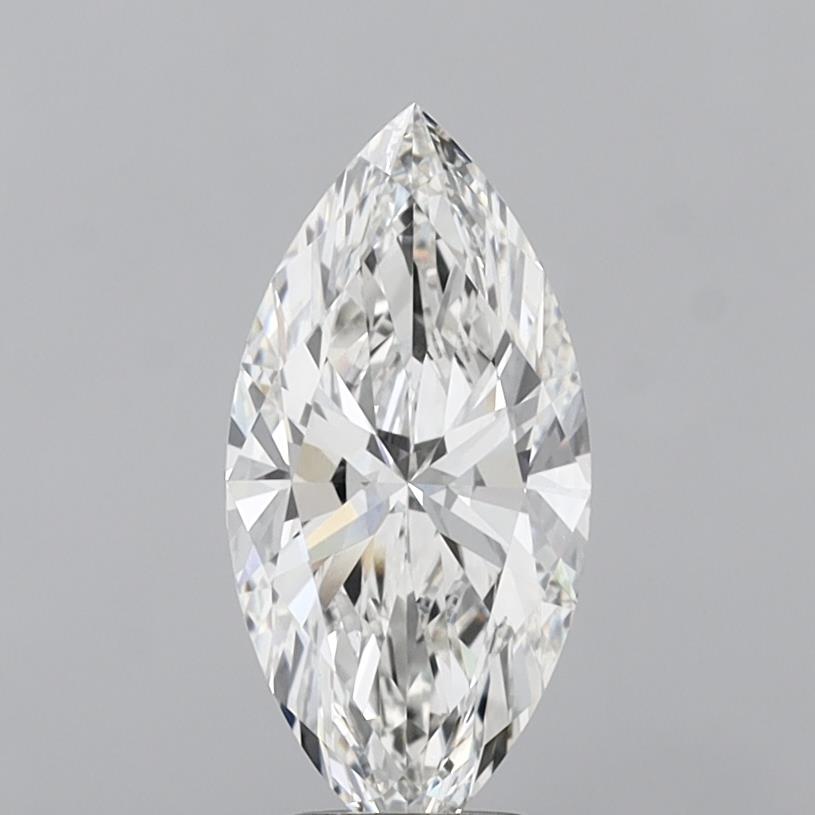 3.00 Carat Marquise Shaped, Excellent Cut, G Color, VVS2 Clarity, IGI Certified Lab Grown Diamond