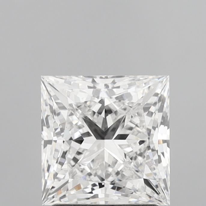 2.09 Carat Princess Shaped, Ideal Cut, D Color, VVS2 Clarity, IGI Certified Lab Grown Diamond