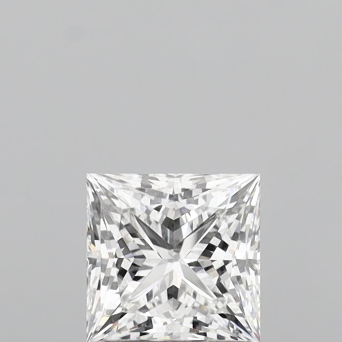 1.02 Carat Princess Shaped, Ideal Cut, E Color, VVS1 Clarity, IGI Certified Lab Grown Diamond