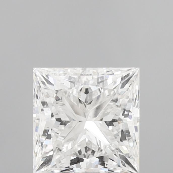 2.10 Carat Princess Shaped, Ideal Cut, E Color, VVS2 Clarity, IGI Certified Lab Grown Diamond