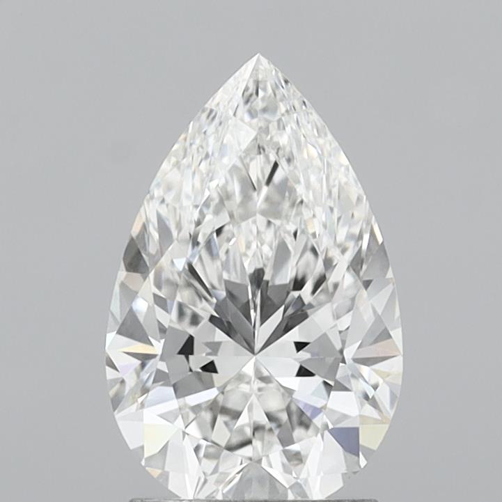 2.05 Carat Pear Shaped, Ideal Cut, E Color, VVS2 Clarity, IGI Certified Lab Grown Diamond