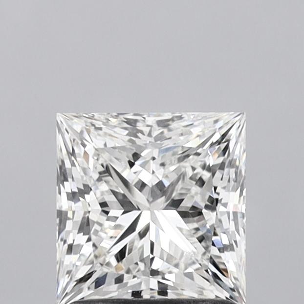1.50 Carat Princess Shaped, Ideal Cut, F Color, VVS2 Clarity, IGI Certified Lab Grown Diamond