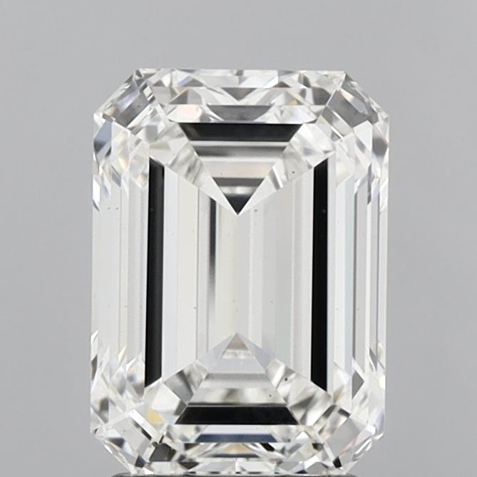 2.79 Carat Emerald Shaped, Ideal Cut, F Color, VS1 Clarity, IGI Certified Lab Grown Diamond