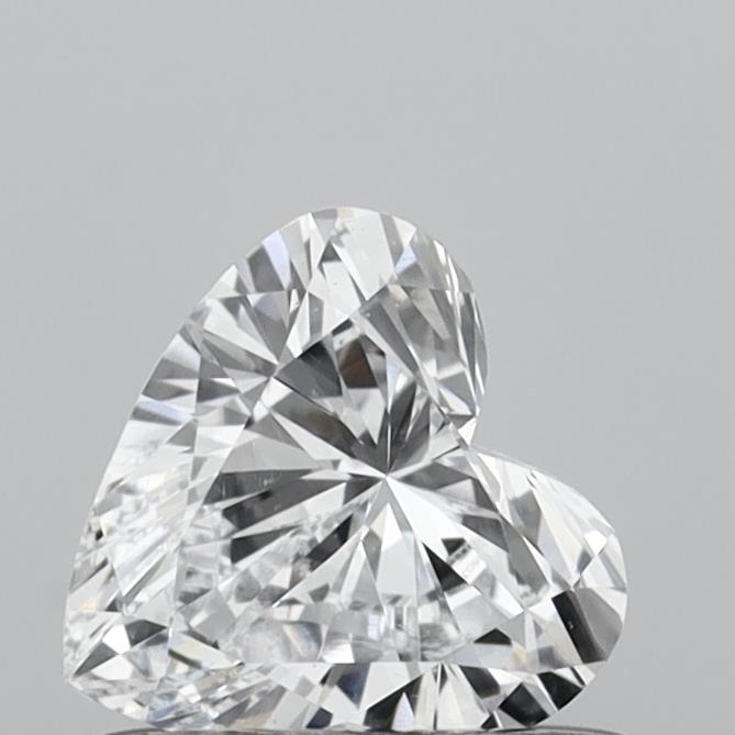 0.52 Carat Heart Shaped, Very Good Cut, D Color, VVS2 Clarity, IGI Certified Lab Grown Diamond