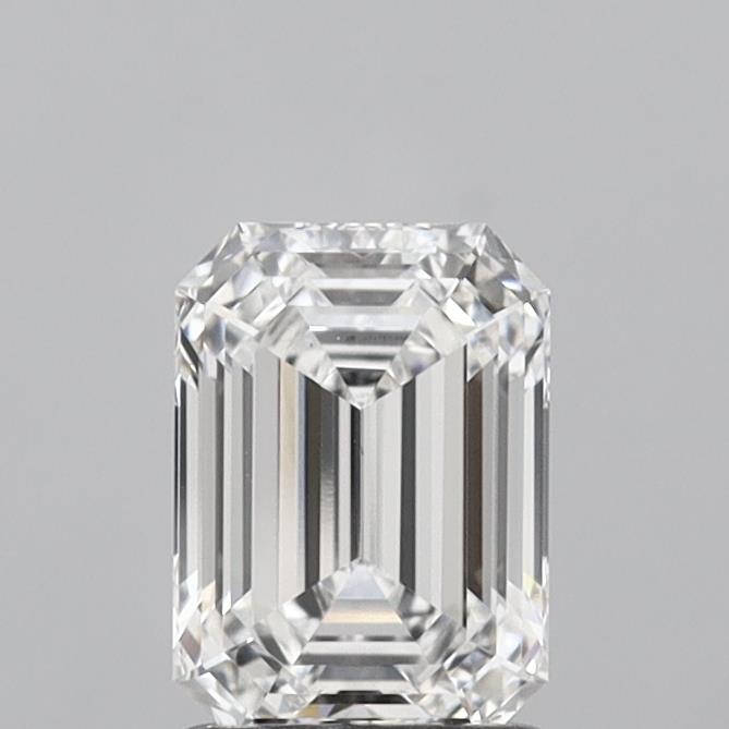 1.41 Carat Emerald Shaped, Ideal Cut, E Color, VS1 Clarity, IGI Certified Lab Grown Diamond