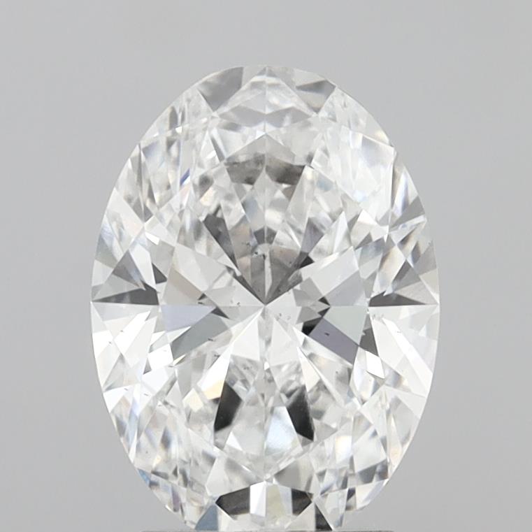 2.85 Carat Oval Shaped, Ideal Cut, D Color, VS2 Clarity, IGI Certified Lab Grown Diamond