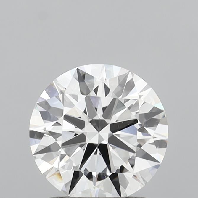 1.55 Carat Round Shaped, Ideal Cut, D Color, VVS2 Clarity, IGI Certified Lab Grown Diamond